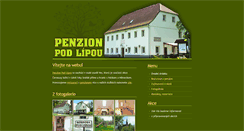 Desktop Screenshot of penzionpodlipou.com